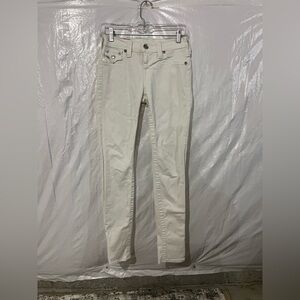True Religion White Skinny Jeans Size 25